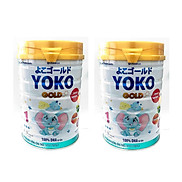 BỘ 2 LON SỮA BỘT GOLD YOKO 1 VINAMILK 350G DÀNH CHO BÉ TỪ 0 - 1 Tuổi