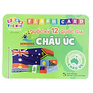 Thẻ Học Song Ngữ Anh- Việt Flash Card Cho Trẻ Nhận Biết Quốc Kỳ Các Quốc