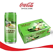 Thùng 24 lon Trà Bí Đao La Hán Quả Fuzetea Lon 320ml lon x 24.