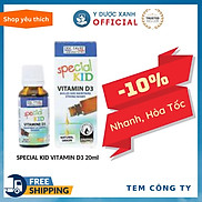 SPECIAL KID VITAMIN D3, 20ml, Bổ sung vitamin D3 cho bé của Pháp