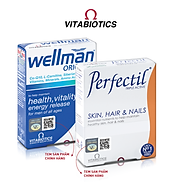 Bộ Sản Phẩm Vitabiotics Viên Uống PERFECTIL Làm Đẹp Da Tóc & Móng 30 Viên