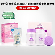 Combo Bình Trữ Sữa và Túi Trữ Sữa Mama s Choice, Bảo Quản và Trữ Sữa Mẹ