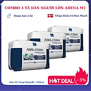 Thấm hút 2 lít Combo 3 tã dán người lớn nhập khẩu từ Đan Mạch Abena Abri