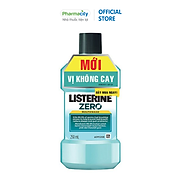 Nước súc miệng vị không cay Listerine Mouthwash Zero 250ml