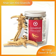 Nhân sâm Canada SilverLife Classic hũ 100g Nhân sâm Canada khô nguyên củ