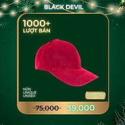 Nón Unique Unisex chất nhung free size RED - Black Devil