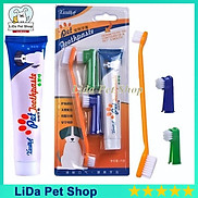 Bộ Đánh Răng Kem Đánh Răng Bàn Chải Đánh Răng Chó Mèo Pet Joothpaste