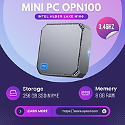 Máy tính để bàn Mini PC Intel NUC CPU Alder Lake N100 gen 12th 3.4GHz Hàng