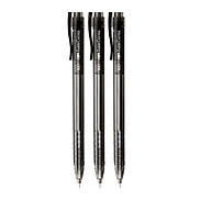 Faber-Castell-545499P- Bút Bi Rx7 0.7, Black Needle Point 3 Cây