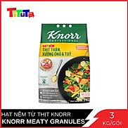 MỚI Hạt Nêm Knorr Từ Thịt Thăn, Xương Ống và Tuỷ Gói 3 kg