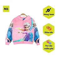 Áo khoác bé gái hình elsa từ 10