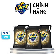 Combo 3 túi Nước Giặt Xả 5 in 1 SWAT hương Luxury túi 2.2kg - Tiện dụng