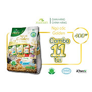 Combo 11 Túi Ngũ Cốc Golden Variety Pack Xuân An ít đường 400G 25g 16 gói