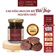 Trà Cao Nấm Linh Chi đỏ Đất Thép nguyên chất Hũ 75g - Giải độc gan