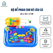 Bộ đồ chơi câu cá trẻ em kèm phao, rổ, vợt, cá, ....