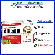 Hoạt huyết dưỡng não Ginkgo biloba Citicolin giảm đau đầu, hoa mắt
