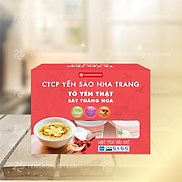 Set 6 Tổ Yến Ăn Liền Vị Hạt Sen Táo Đỏ - Bộ Hộp Quà Yến Sào Nha Trang