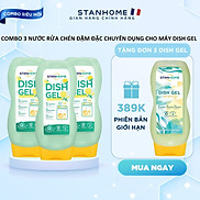 Set 3 gel rửa bát cho máy Stanhome Dish gel lemon mint 720ml 3 chai 37241