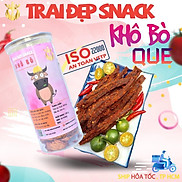 Khô bò que túi Zip bạc 100g - Trai Đẹp Snack