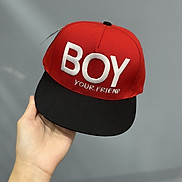 Mũ cho bé 3 tuổi - 6 tuổi nón bé trai HIPHOP SNAPBACK Chữ BOY dễ thương