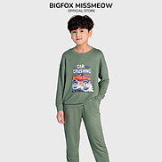 Bộ bé trai Big fox Miss Meow thu đông size