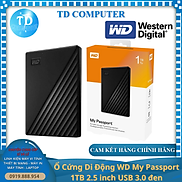 Ổ Cứng Di Động WD My Passport 1TB 2.5 inch USB 3.0 đen