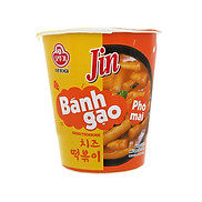 Combo 3 Ly Bánh gạo tokbokki Ottogi Jin vị phô mai 82g