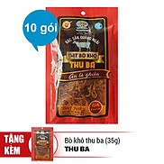 Combo 10 Gói Bò Khô Thu Ba 50g - Tặng 1 Gói Bò Khô Thu Ba 35g