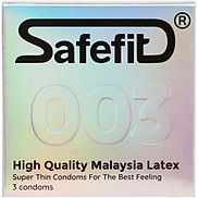 Bao cao su SafeFit siêu mỏng 003 hộp 3 cái