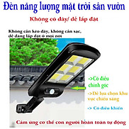 Bộ đèn led đường năng lượng mặt trời tích hợp ngoài trời cảm ứng năng