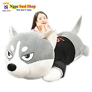 GẤU BÔNG CHÓ HUSKY ÁO NẰM KHỔNG LỒ ÔM NGỦ