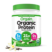 Bột đạm thực vật hữu cơ Orgain Organic Protein hương vani 462g