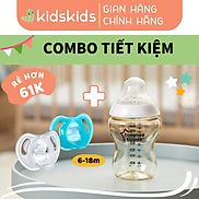 COMBO Bình sữa PPSU ty siêu mềm tự nhiên Tommee Tippee Closer to Nature