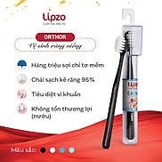 Bàn Chải Đánh Răng Lipzo Orthor Cao Cấp Công Nghệ Chỉ Tơ 2 Đầu Mềm Mảnh