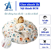 Gối chống trào ngược cotton A cho bé có đai cài chống giật mình