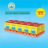 Combo 10 lọ Nước Yến sào Khánh Hòa Sanest Fucoidan Nhân sâm đóng lọ 70ml -