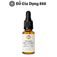 Vitamin D3 K2 Mk7 Sunday Natural, Dùng Cho Trẻ Sơ Sinh, Dung Tích 20ml