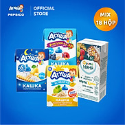 Combo mix 18 hộp sữa ăn dặm ngũ cốc Agusha và FrutoNyanya 200ml hộp