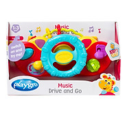 Đồ chơi vô lăng phát nhạc Playgro Music Drive and Go, cho bé 12-36 tháng