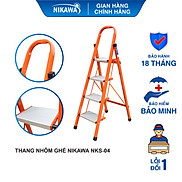 Thang ghế Nikawa 4 bậc NKS 96cm, bảo hành 18 tháng