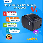 Máy in bill, in hoá đơn, in nhiệt Xprinter XP- K200W kết nối USB + Wifi.