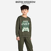 Bộ nỉ bé trai Bigfox Miss Meow size đại