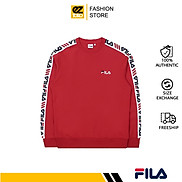 Áo tay dài FiIa Logo Tape Sweatshirt cho Nam, Nữ, unisex