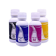 Bộ 4 Chai Mực In Phun Màu 100ml Media DYE UV Cho Máy In Canon