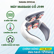 Máy Mát Xa Cổ Vai Gáy TAKARA, Massage Trị Liệu Xung Điện Giảm Đau Mỏi Với