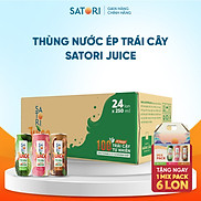 Thùng nước ép trái cây Satori Juice nhiều vị 250ml