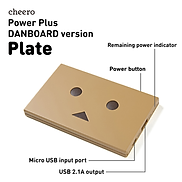Pin Sạc Dự Phòng Cheero Danboard Plate 4,200mAh CHE-055 Hàng Chính Hãng