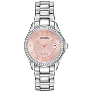 Đồng Hồ Nữ Citizen Đính Đá Swarovski Dây Thép Không Gỉ FE1140-51X