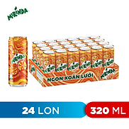 Thùng 24 Lon Nước Ngọt Có Gaz Mirinda Cam 320ml lon