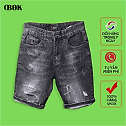 Quần Short Jean Nam, Quần Bò Ngố Nam Cao Cấp Mẫu Mới Siêu Đẹp OBOK Fashion